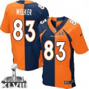 Men Nike Denver Broncos &83 Wes Welker Elite Team/Alternate Two Tone Super Bowl XLVIII NFL Jersey