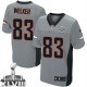 Men Nike Denver Broncos &83 Wes Welker Elite Grey Shadow Super Bowl XLVIII NFL Jersey
