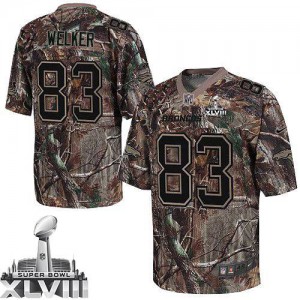 Hommes Nike Denver Broncos # 83 Wes Welker Élite Camo Realtree Super Bowl XLVIII NFL Maillot Magasin