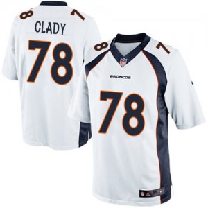 Jeunesse Nike Denver Broncos # 78 Ryan Clady Élite blanc NFL Maillot Magasin