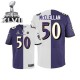 Men Nike Baltimore Ravens &50 Albert McClellan Elite Team/Road Two Tone Super Bowl XLVII NFL Jersey