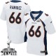 Men Nike Denver Broncos &66 Manny Ramirez Elite White Super Bowl XLVIII NFL Jersey