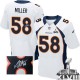 Men Nike Denver Broncos &58 Von Miller White Elite Autographed Super Bowl XLVIII NFL Jersey