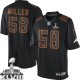 Men Nike Denver Broncos &58 Von Miller Elite Black Impact Super Bowl XLVIII NFL Jersey