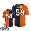 Men Nike Denver Broncos &58 Von Miller Elite Team/Alternate Two Tone Super Bowl XLVIII NFL Jersey