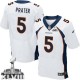 Men Nike Denver Broncos &5 Matt Prater Elite White Super Bowl XLVIII NFL Jersey