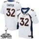 Men Nike Denver Broncos &32 Tony Carter Elite White Super Bowl XLVIII NFL Jersey