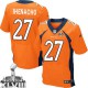 Men Nike Denver Broncos &27 Duke Ihenacho Elite Orange Team Color Super Bowl XLVIII NFL Jersey