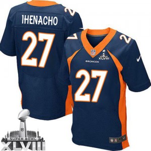 Hommes Nike Denver Broncos # 27 duc IRITI Élite Navy bleu alternent Superbowl XLVIII NFL Maillot Magasin Hommes Nike Denver Broncos # 27 duc IRITI Élite Navy bleu alternent Superbowl XLVIII NFL Maillot Magasin