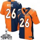 Men Nike Denver Broncos &26 Rahim Moore Elite Team/Alternate Two Tone Super Bowl XLVIII NFL Jersey