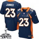 Men Nike Denver Broncos &23 Quentin Jammer Elite Navy Blue Alternate Super Bowl XLVIII NFL Jersey