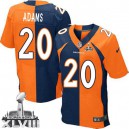 Men Nike Denver Broncos &20 Mike Adams Elite Team/Alternate Two Tone Super Bowl XLVIII NFL Jersey