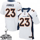 Men Nike Denver Broncos &23 Quentin Jammer Elite White Super Bowl XLVIII NFL Jersey
