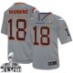 Men Nike Denver Broncos &18 Peyton Manning Elite Lights Out Grey Super Bowl XLVIII NFL Jersey