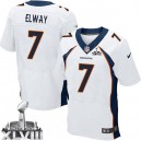 Men Nike Denver Broncos &7 John Elway New Elite White Super Bowl XLVIII NFL Jersey