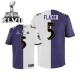 Men Nike Baltimore Ravens &5 Joe Flacco Elite Team/Road Two Tone Super Bowl XLVII NFL Jersey