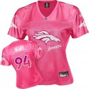 Women Nike Denver Broncos &94 DeMarcus Ware Elite Pink Fem Fan NFL Jersey