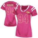 Women Nike Denver Broncos &94 DeMarcus Ware Elite Pink Draft Him Shimmer NFL Jersey
