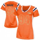Women Nike Denver Broncos &94 DeMarcus Ware Elite Orange Draft Him Shimmer NFL Jersey