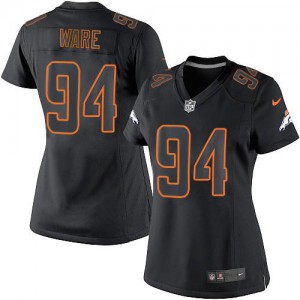 Femmes Nike Denver Broncos # 94 DeMarcus Ware élite noir incidence NFL Maillot Magasin