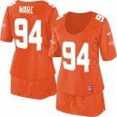 Women Nike Denver Broncos &94 DeMarcus Ware Elite Orange Breast Cancer Awareness NFL Jersey