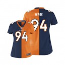 Women Nike Denver Broncos &94 DeMarcus Ware Elite Alternate/Team Two Tone NFL Jersey