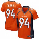Women Nike Denver Broncos &94 DeMarcus Ware Elite Orange Team Color NFL Jersey