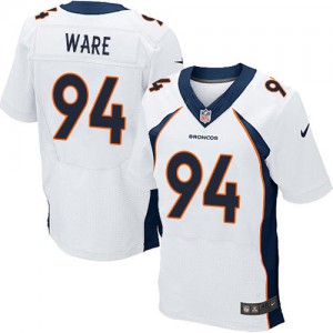 Hommes Nike Denver Broncos # 94 DeMarcus Ware Élite blanc NFL Maillot Magasin