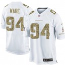 Men Nike Denver Broncos &94 DeMarcus Ware Elite White Salute to Service NFL Jersey