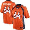 Youth Nike Denver Broncos &64 Will Montgomery Elite Orange Team Color NFL Jersey