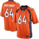 Youth Nike Denver Broncos &64 Will Montgomery Elite Orange Team Color NFL Jersey