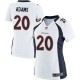Women Nike Denver Broncos &20 Mike Adams Elite White NFL Jersey
