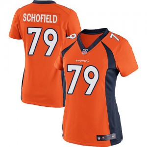 Femmes Nike Denver Broncos # 79 Michael Schofield élite Orange équipe NFL Maillot Magasin de couleur