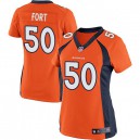 Women Nike Denver Broncos &50 L.J. Fort Elite Orange Team Color NFL Jersey