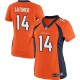 Women Nike Denver Broncos &14 Cody Latimer Elite Orange Team Color NFL Jersey
