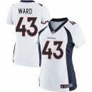 Women Nike Denver Broncos &43 T.J. Ward Elite White NFL Jersey