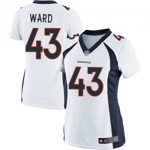 Femmes Nike Denver Broncos # 43 T.J. Ward Élite blanc NFL Maillot Magasin