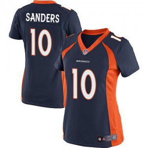 Femmes Nike Denver Broncos # 10 Emmanuel Sanders élite Navy bleu alternent NFL Maillot Magasin