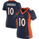 Women Nike Denver Broncos &10 Emmanuel Sanders Elite Navy Blue Alternate NFL Jersey