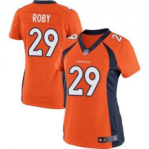 Femmes Nike Denver Broncos # 29 Bradley Roby élite Orange équipe NFL Maillot Magasin de couleur