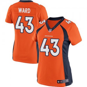 Femmes Nike Denver Broncos # 43 T.J. Ward élite Orange équipe NFL Maillot Magasin de couleur