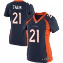 Women Nike Denver Broncos &21 Aqib Talib Elite Navy Blue Alternate NFL Jersey