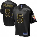 Men Nike Baltimore Ravens &5 Joe Flacco Elite Black Super Bowl XLVII Champions NFL Jersey