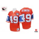 Mitchell And Ness Denver Broncos &49 Dennis Smith Orange Authentic Throwback NFL Jersey