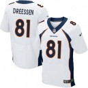 Men Nike Denver Broncos &81 Joel Dreessen Elite White NFL Jersey