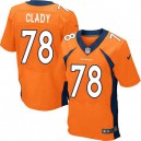Men Nike Denver Broncos &78 Ryan Clady Elite Orange Team Color NFL Jersey