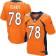 Men Nike Denver Broncos &78 Ryan Clady Elite Orange Team Color NFL Jersey