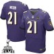 Men Nike Baltimore Ravens &21 Lardarius Webb Elite Purple Team Color Super Bowl XLVII NFL Jersey