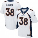 Men Nike Denver Broncos &38 Quinton Carter Elite White NFL Jersey