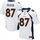 Men Nike Denver Broncos &87 Eric Decker Elite White NFL Jersey